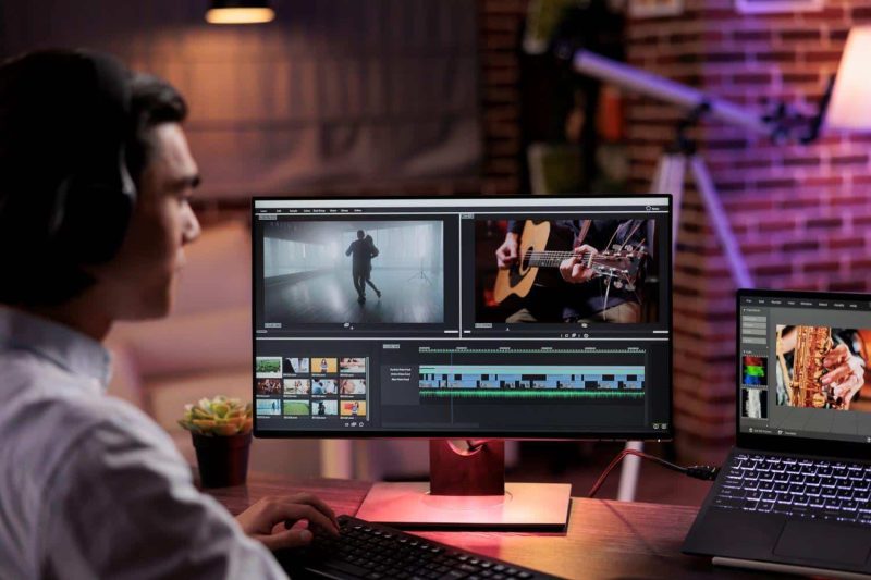vfx student editing music video